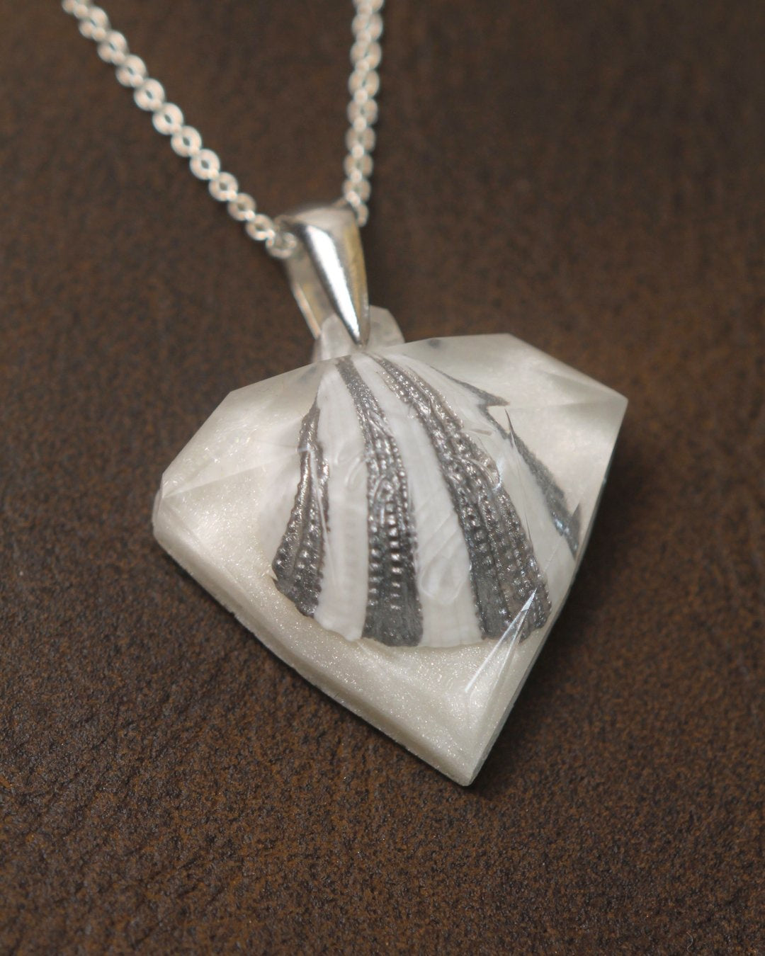 Galaxy White Pirave Diamond - Striped Shell