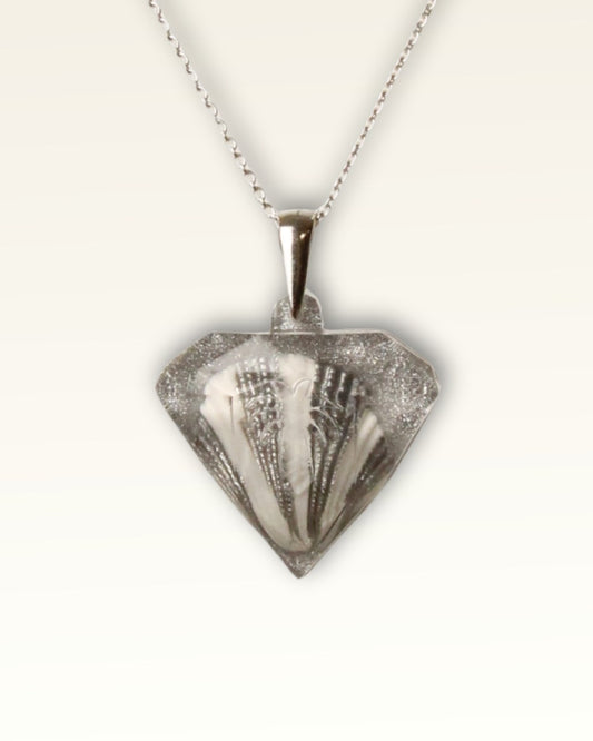 Silver Pirave Diamond - Striped Shell